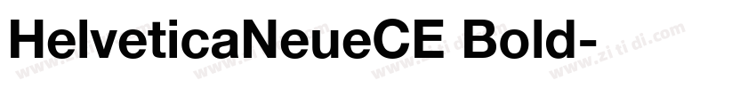 HelveticaNeueCE Bold字体转换